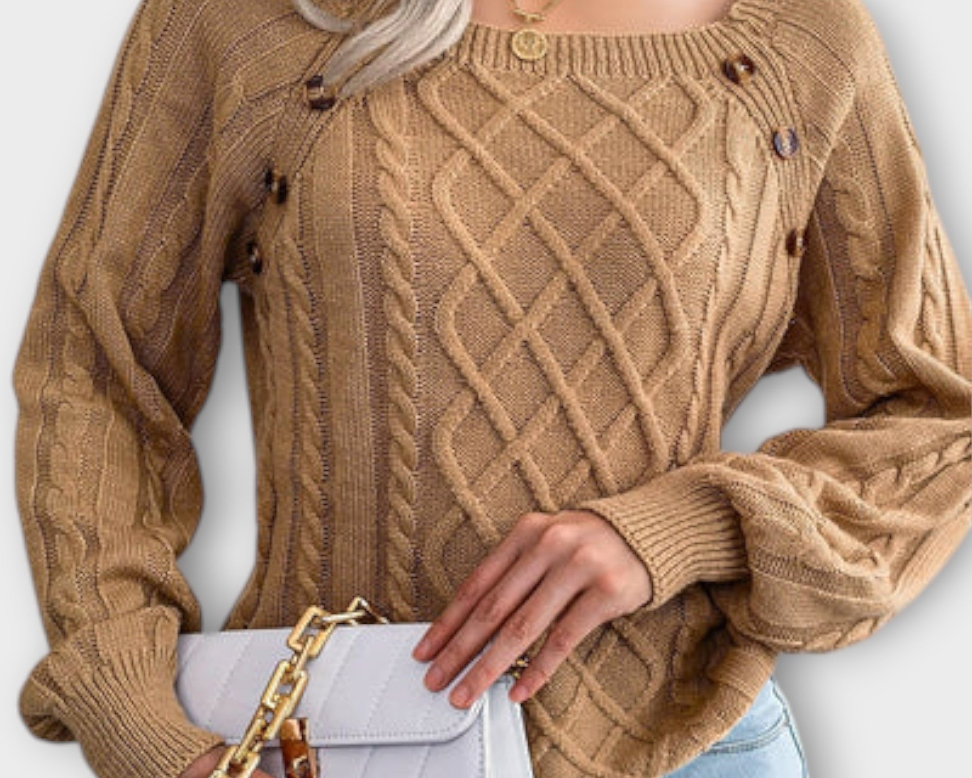 Malia - Pullover mit Knöpfen