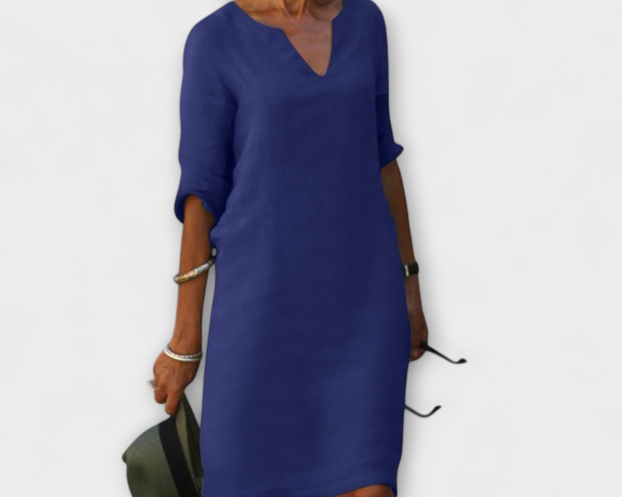 Ellyse - Stilvolles Sommerkleid mit V-Ausschnitt