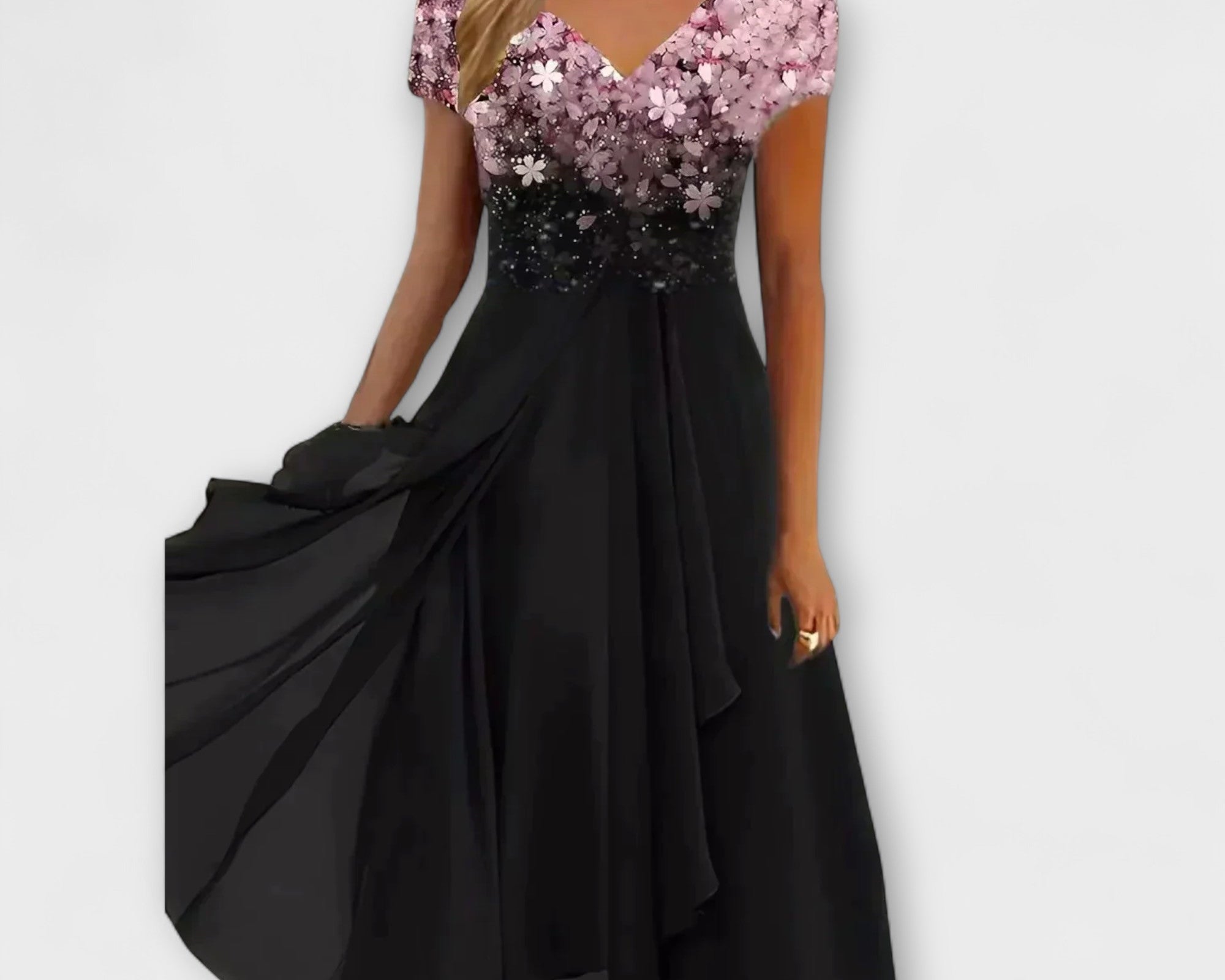 Lara - Damen Chiffon Partykleid