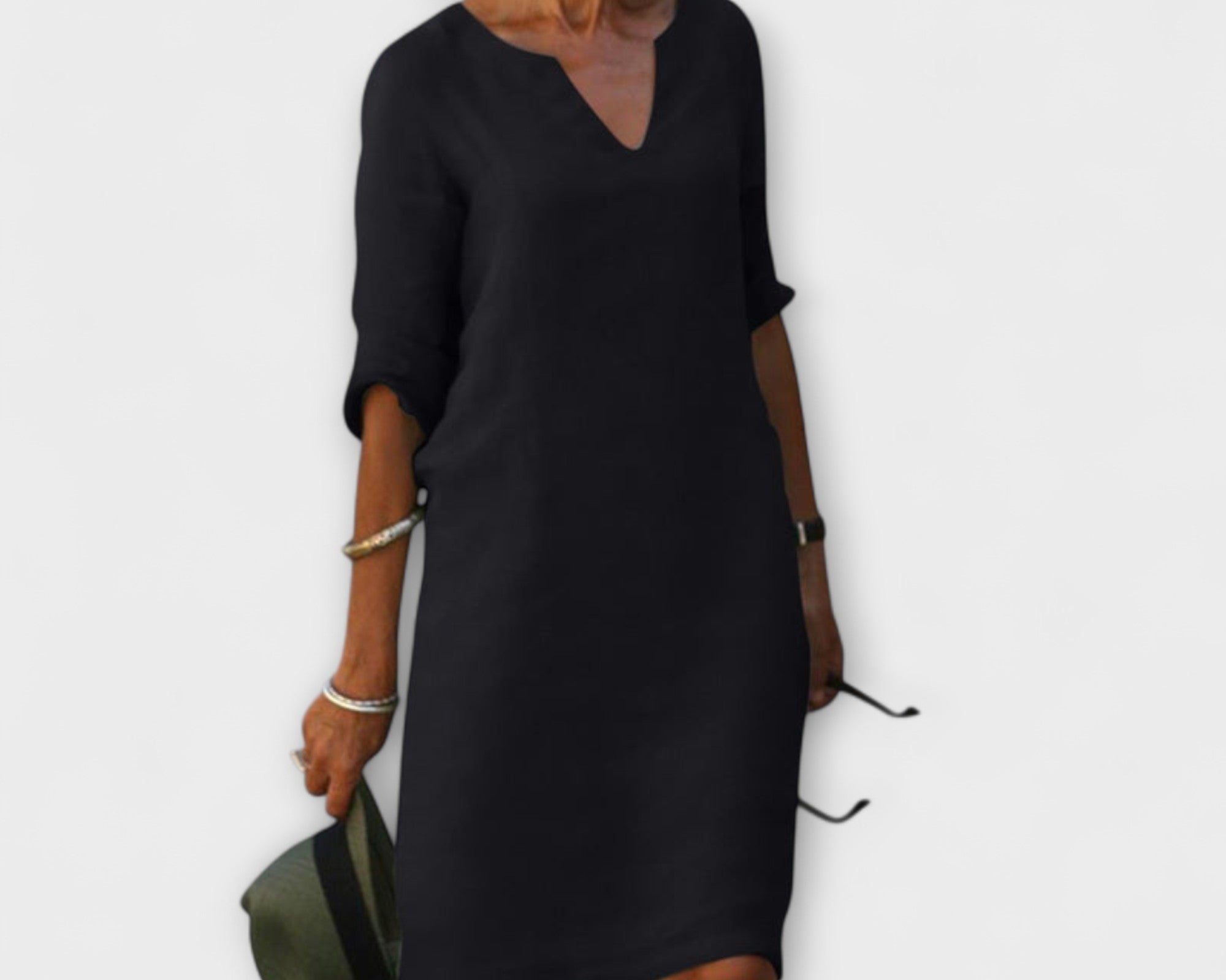 Ellyse - Stilvolles Sommerkleid mit V-Ausschnitt