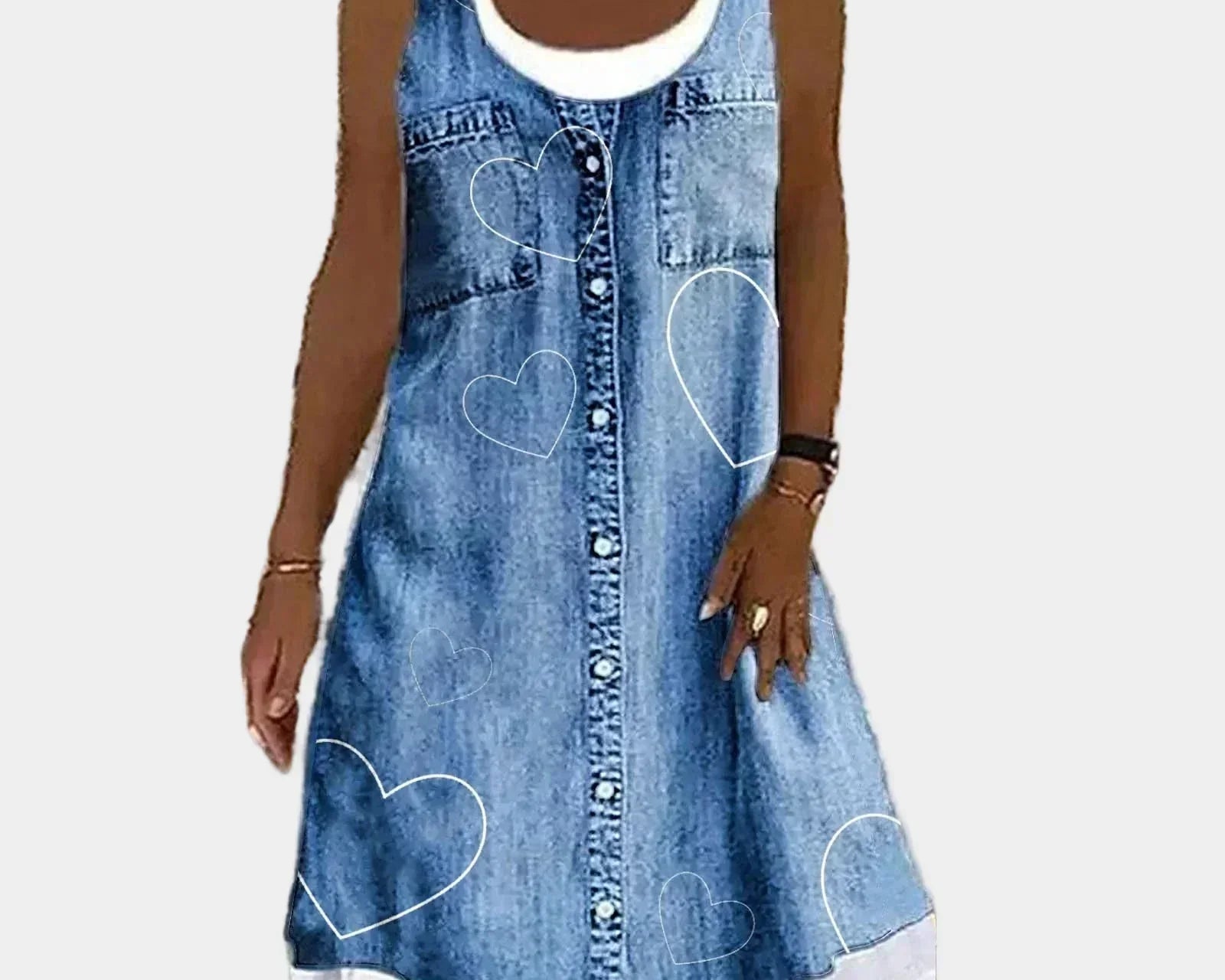 Elegantes und Weiches Jeanskleid