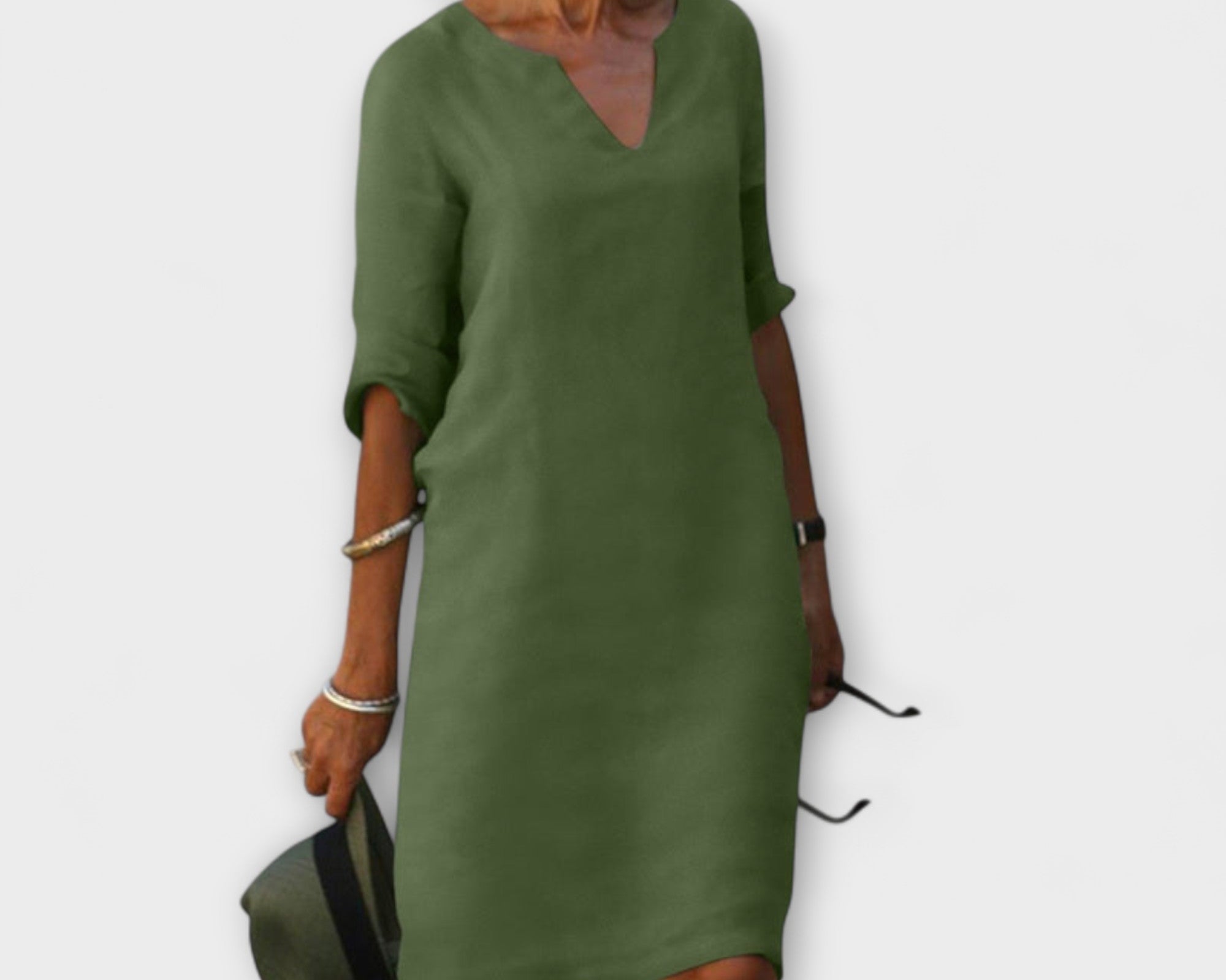 Ellyse - Stilvolles Sommerkleid mit V-Ausschnitt