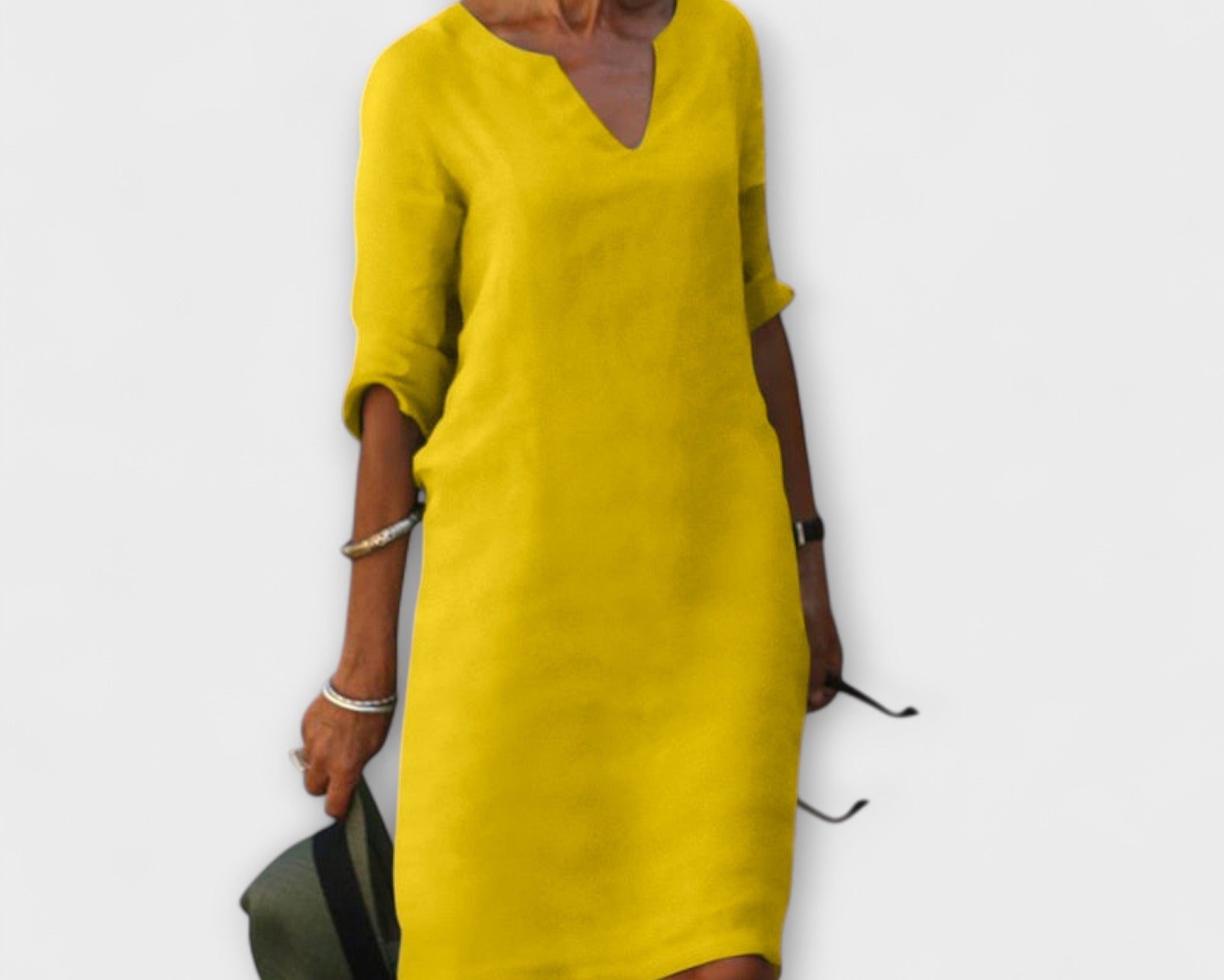 Ellyse - Stilvolles Sommerkleid mit V-Ausschnitt
