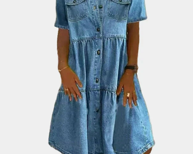 Bohemian Jeanskleid