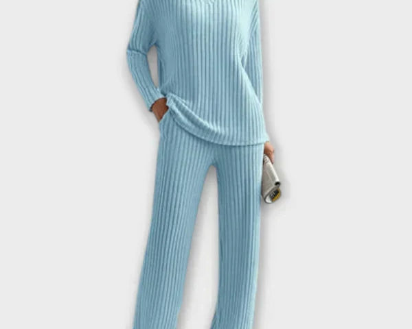 Geripptes Loungset