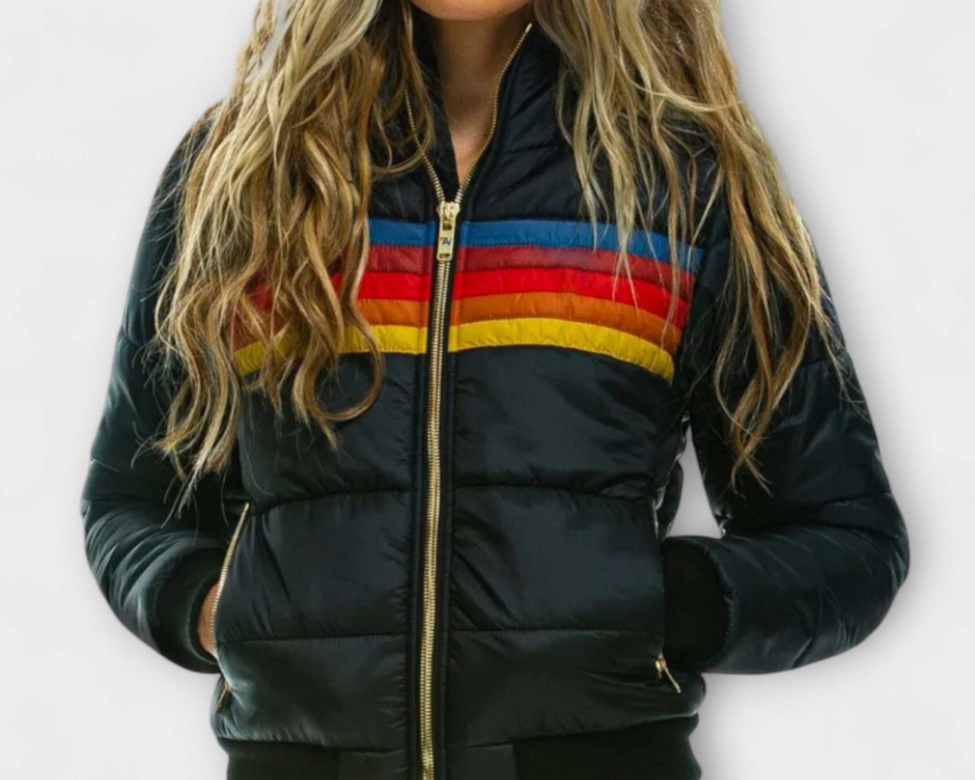 Roswitha - Damen Retro Parka mit Kunstfellkapuze