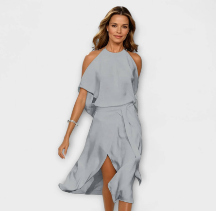Madonna - Elegantes Kleid mit modischen Schulterausschnitt