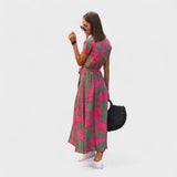 Lila Rosa - Boho Chic Kleid
