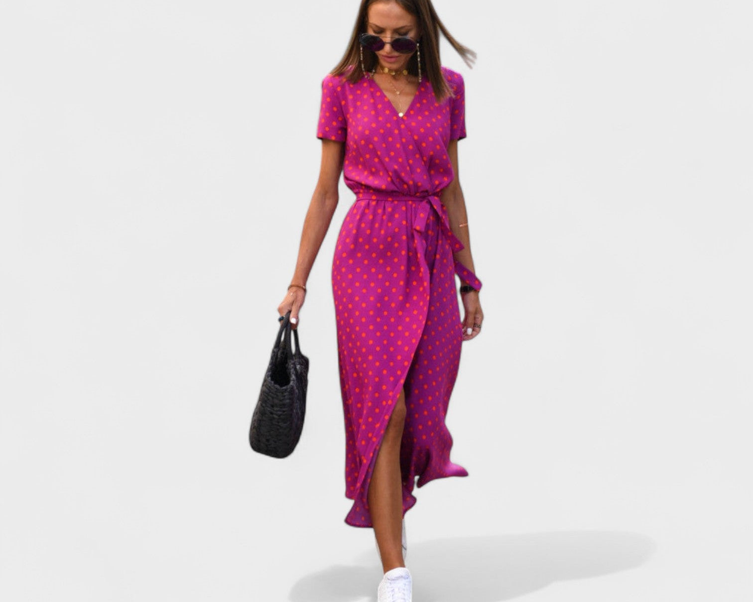 Lila Rosa - Boho Chic Kleid