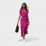 Lila Rosa - Boho Chic Kleid