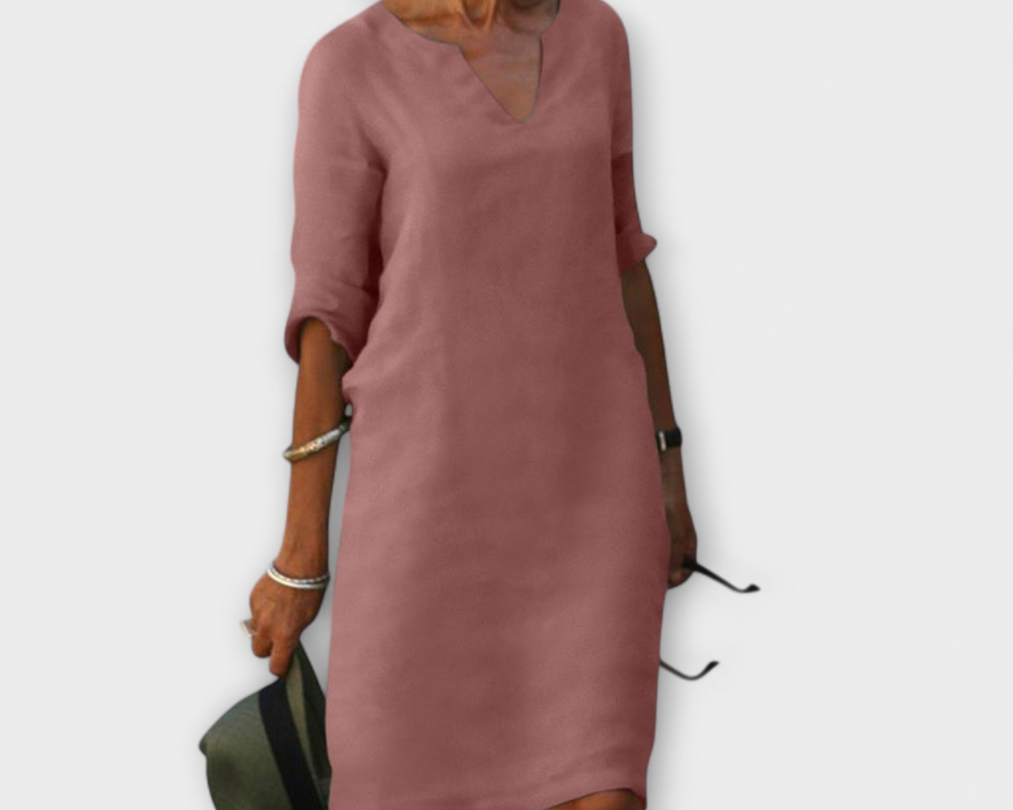 Ellyse - Stilvolles Sommerkleid mit V-Ausschnitt
