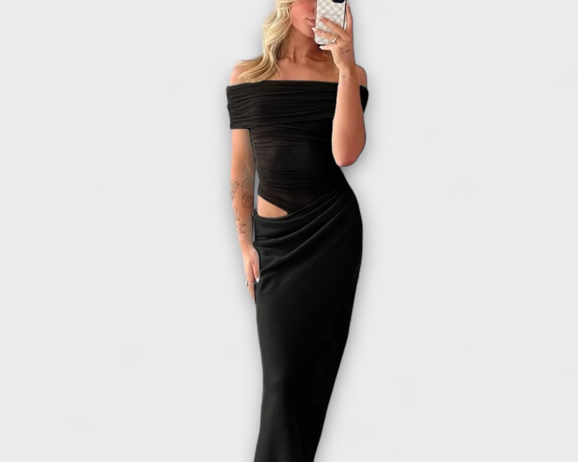 Puss - Rüschendes Unregelmässiges Kleid