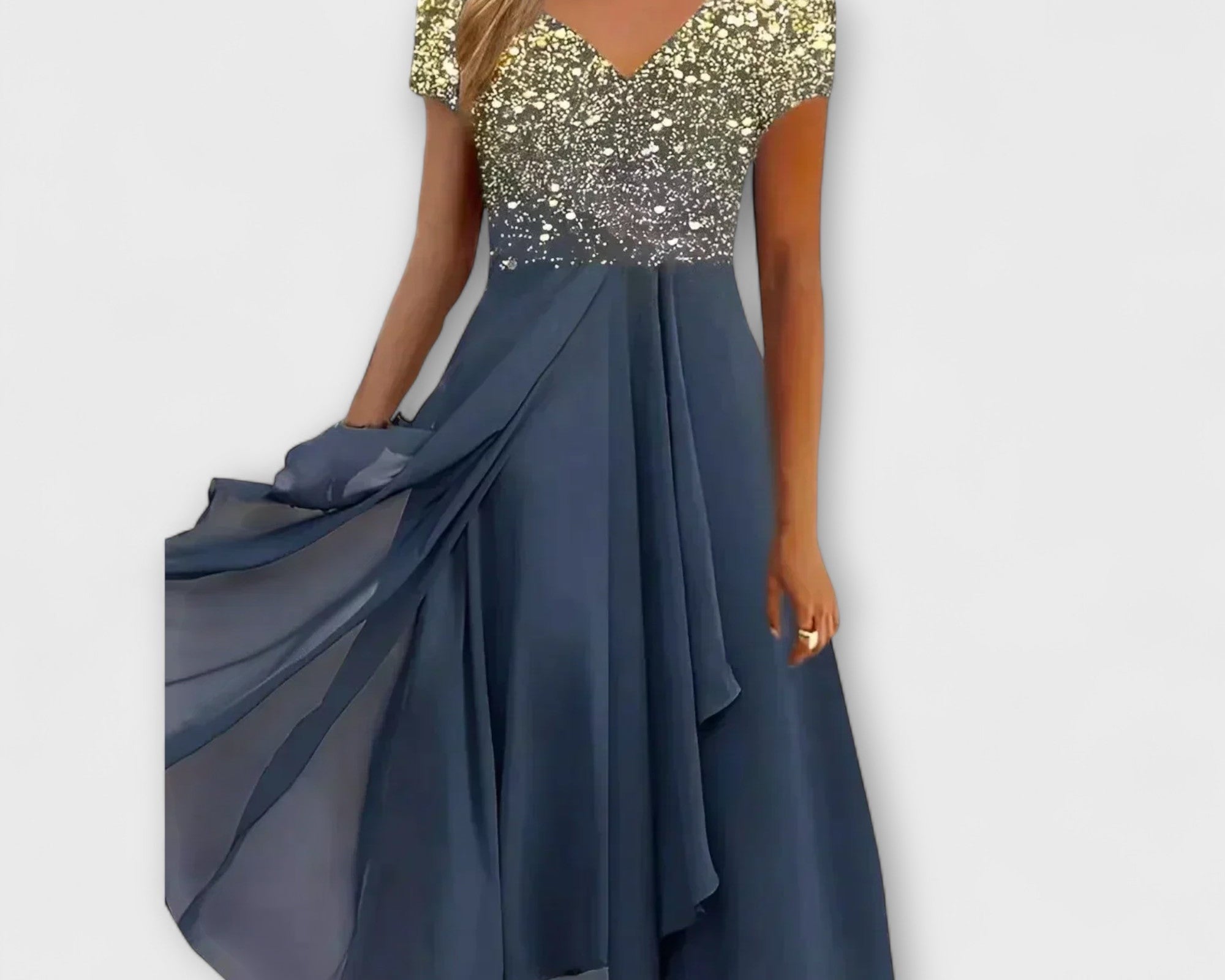 Lara - Damen Chiffon Partykleid