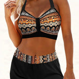 Janette - Hochtailliertes Ripp-Bikini