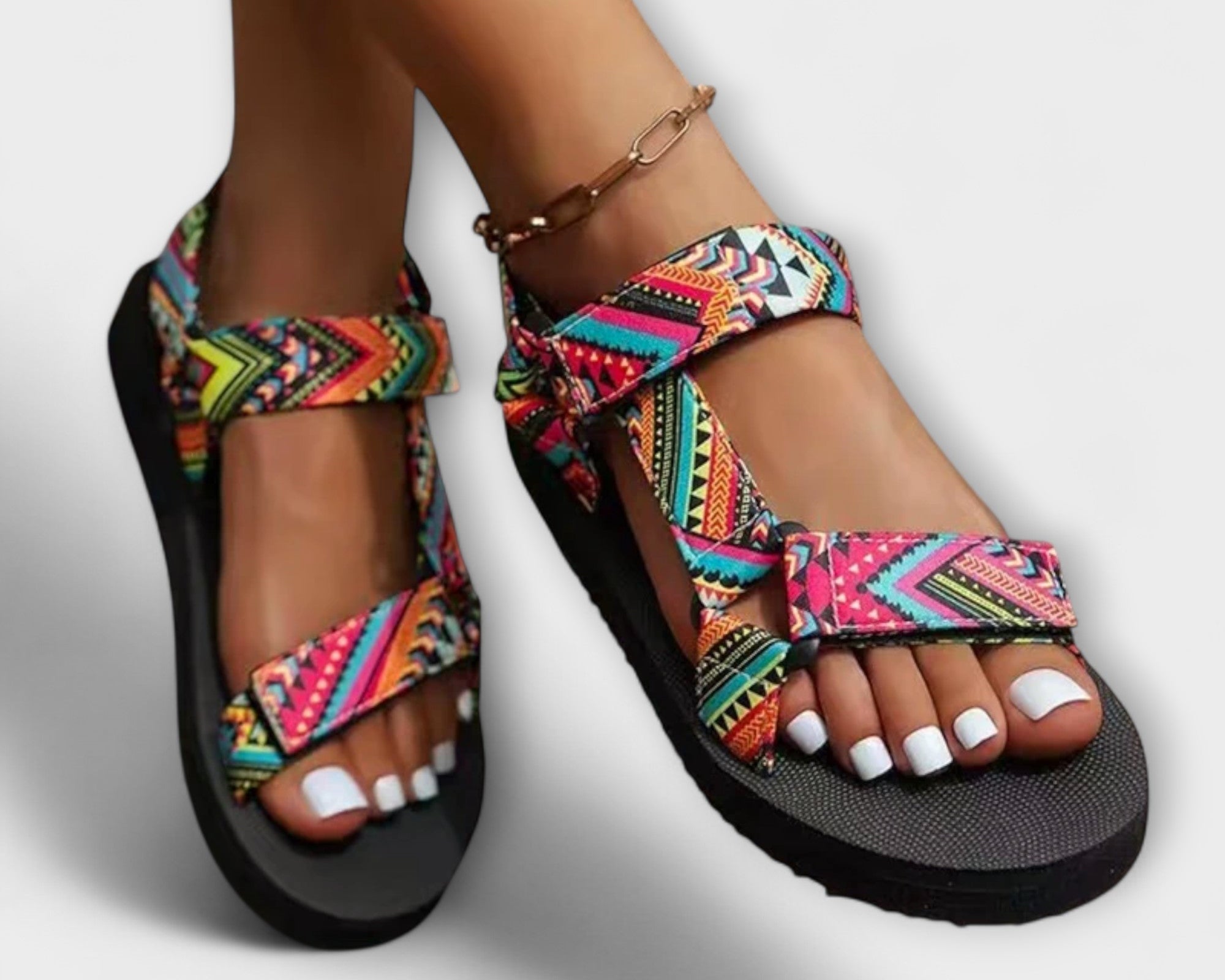 Sommerliche Flache Damen Sandalen aus Hanfseil