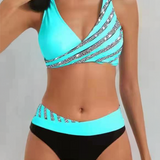 Mona - Bedruckter Bikini in Warmen Tönen