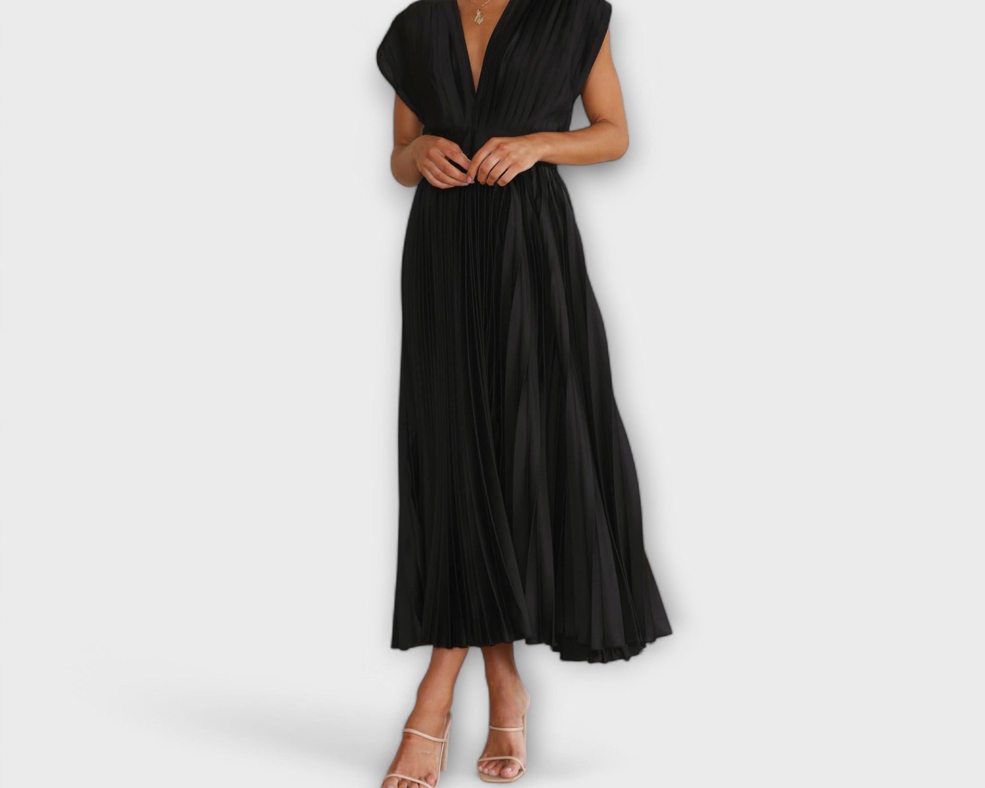 Maria - Stilvolles Faltenkleid