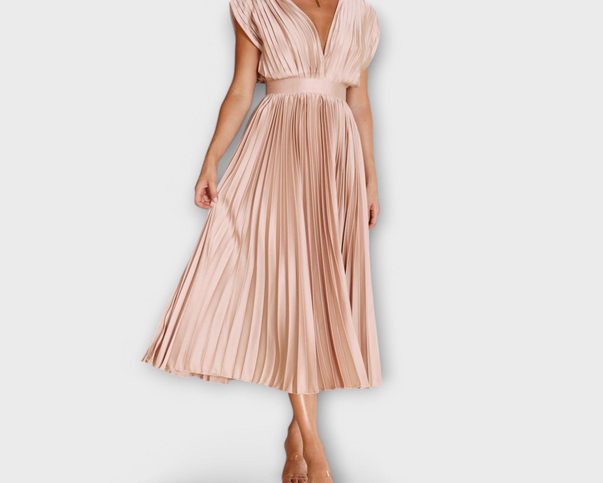 Maria - Stilvolles Faltenkleid