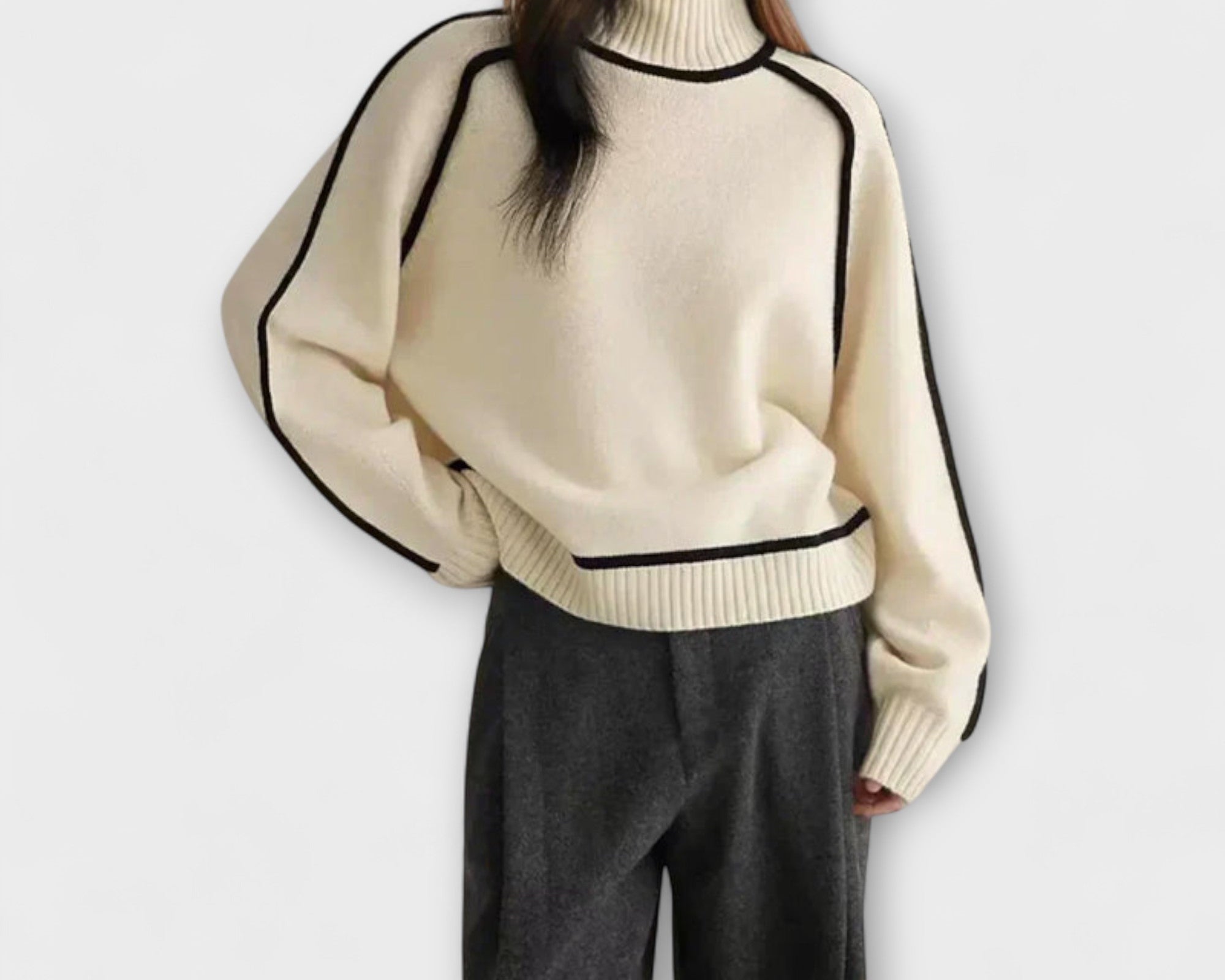Julia - Pullover mit hohem Kragen