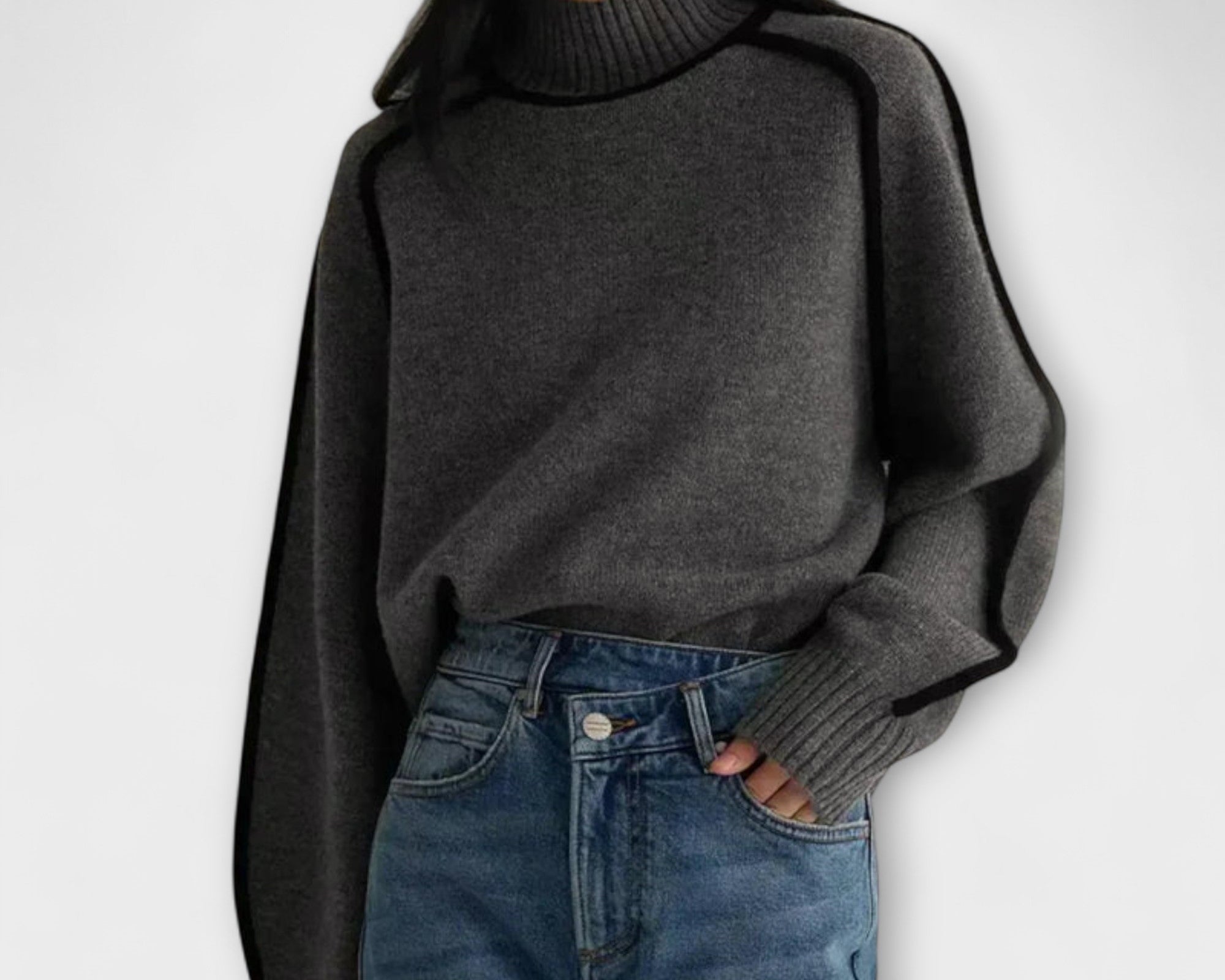 Julia - Pullover mit hohem Kragen
