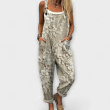Liora - Bestickte Blumen-Trägerhose