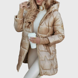 Maria – Langer und warmer Mantel mit Kapuze