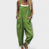 Petra - Blumenmuster Latzhose mit Punkten