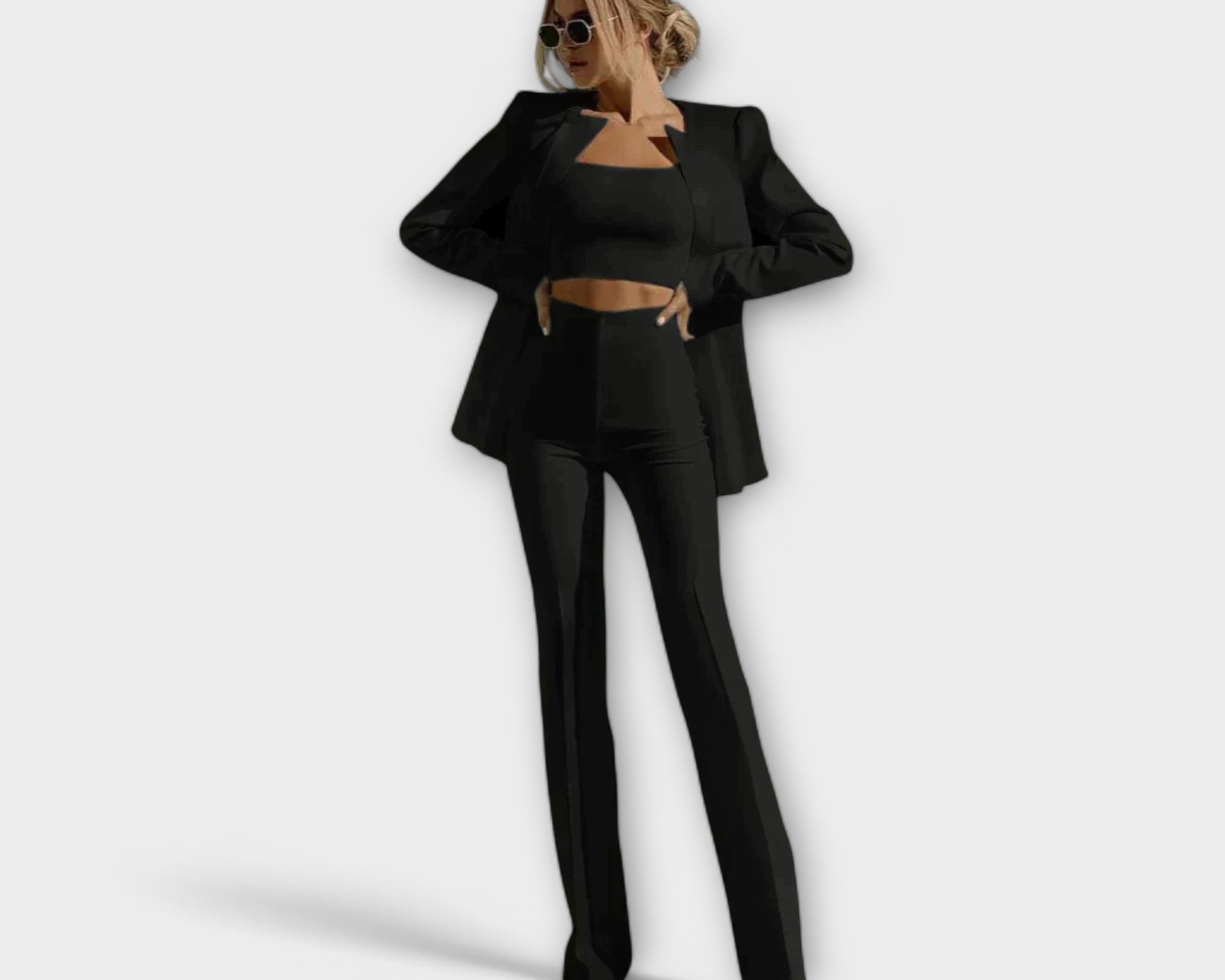 Selina - Stilvolles 3-teiliges Set (Blazer, Oberteil, Hose)