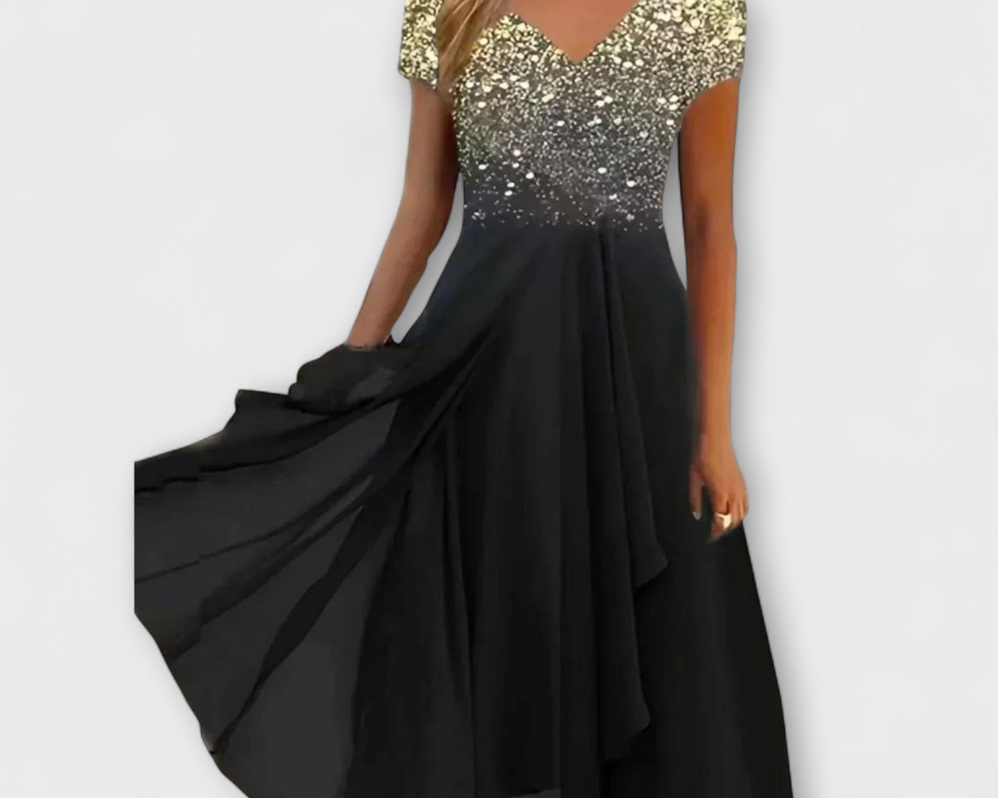 Lara - Damen Chiffon Partykleid