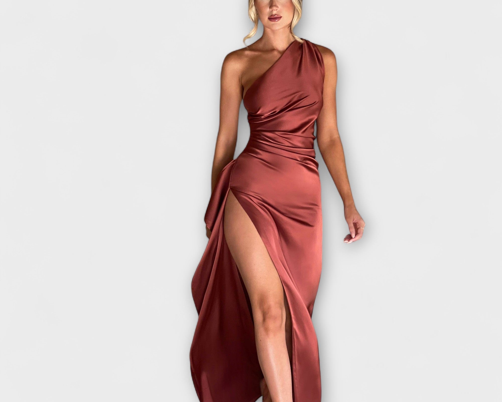 One Shoulder Maxikleid