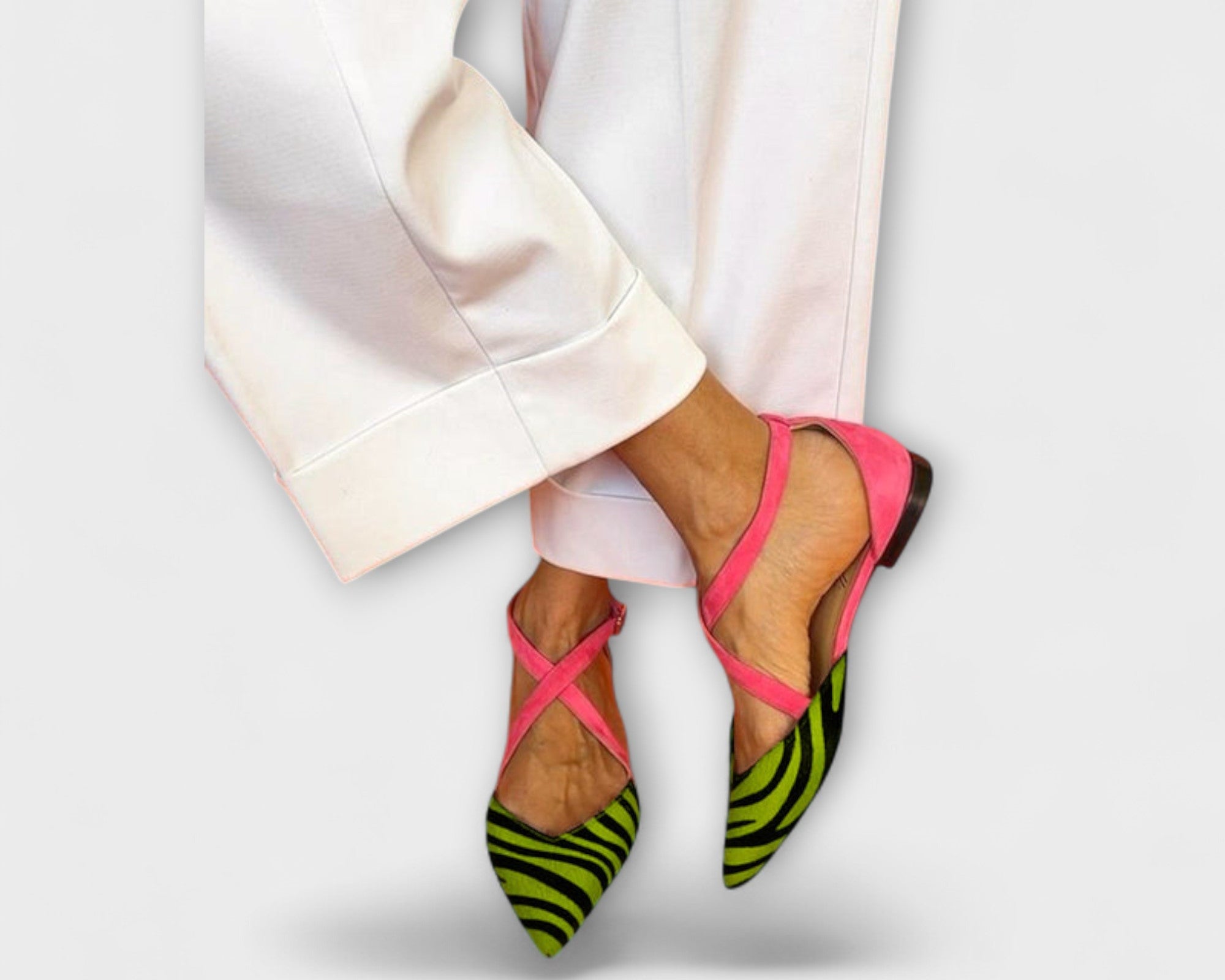 Zarella – Zebra-Flats in Pink Power