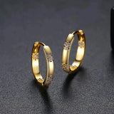 Vintage Goldene Blumenohrringe