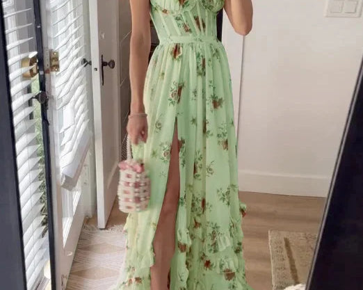 Sónia - Midi-Kleid mit floralem Muster