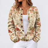 Leya – Verspielter Strick im Blumendesign