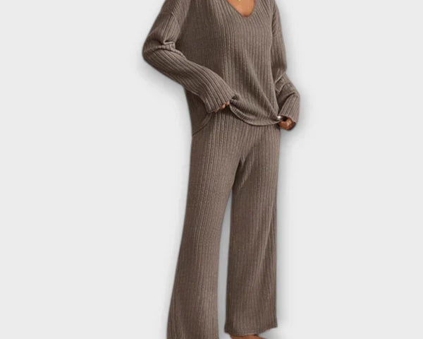 Geripptes Loungset