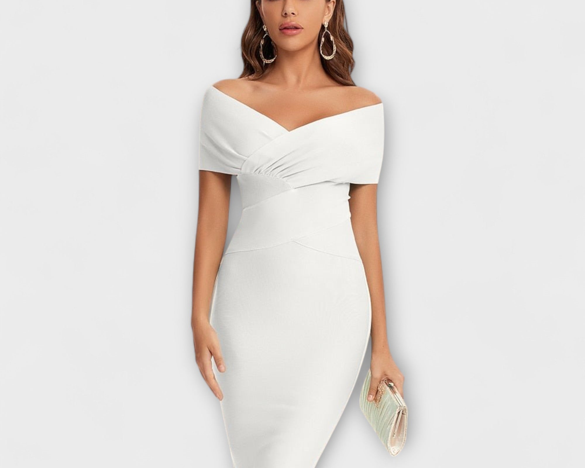 Elegantes Kleid mit V-Ausschnitt