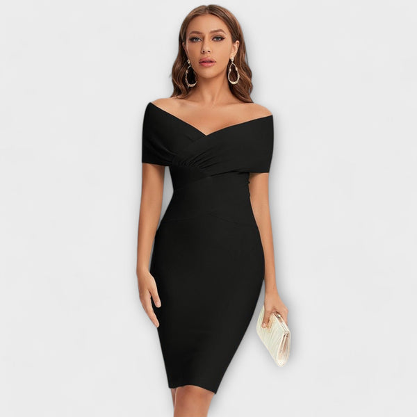 Elegantes Kleid mit V-Ausschnitt