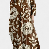 Ana - Fliessendes Kleid mit Muster