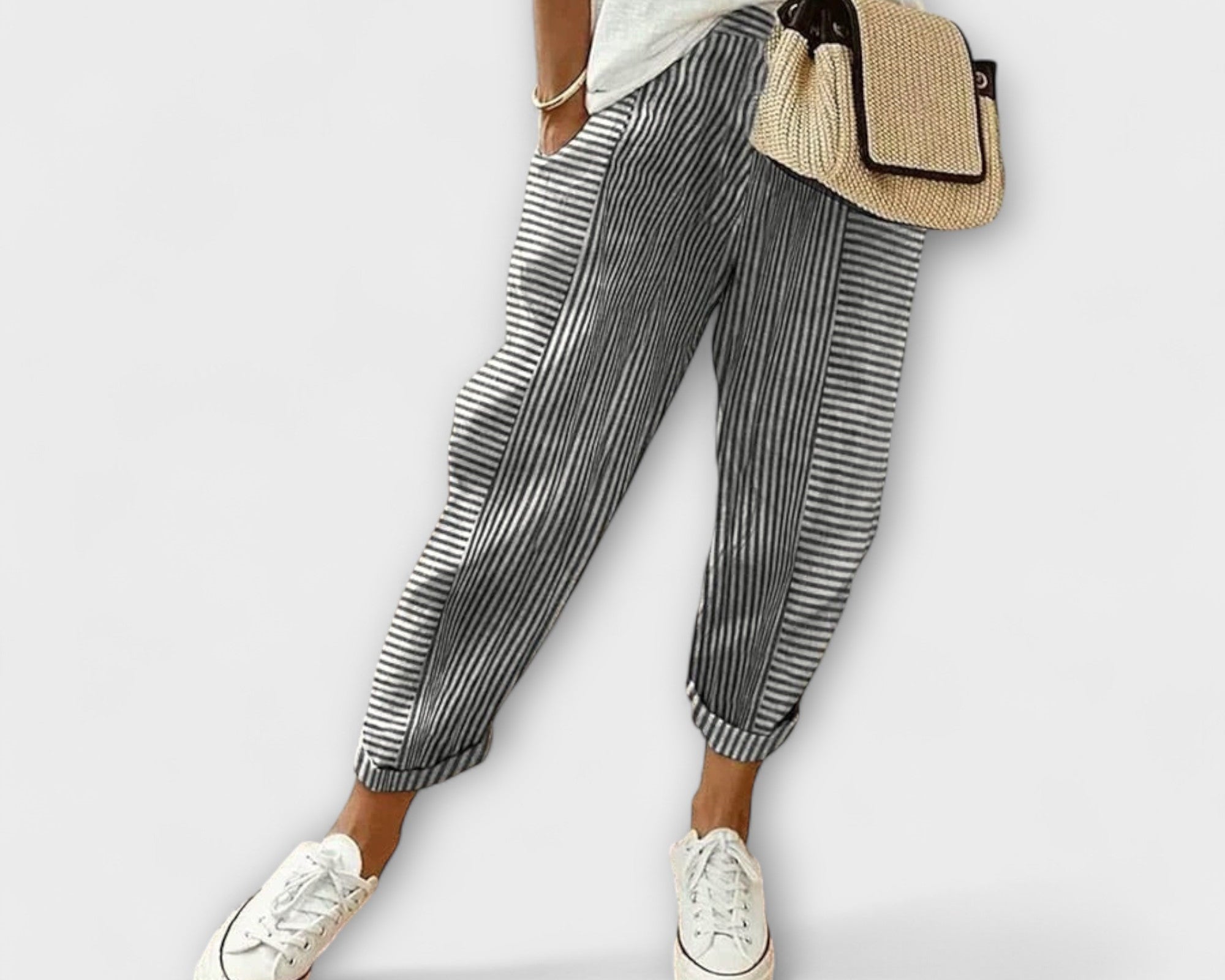 Sanne - Bequeme gestreifte Hose
