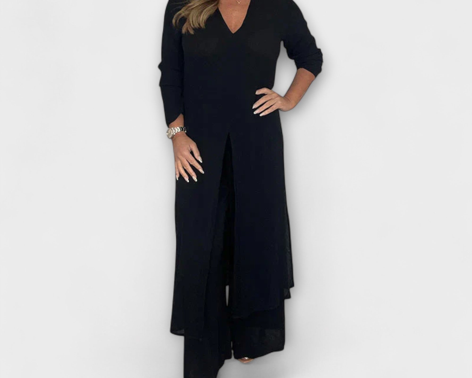 2-teiliges stilvolles Damen-Co-Ord-Set