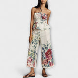 Indigo - Sommer Blumenmuster Set