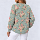 Liv – Warmer Cardigan mit Blütenprint