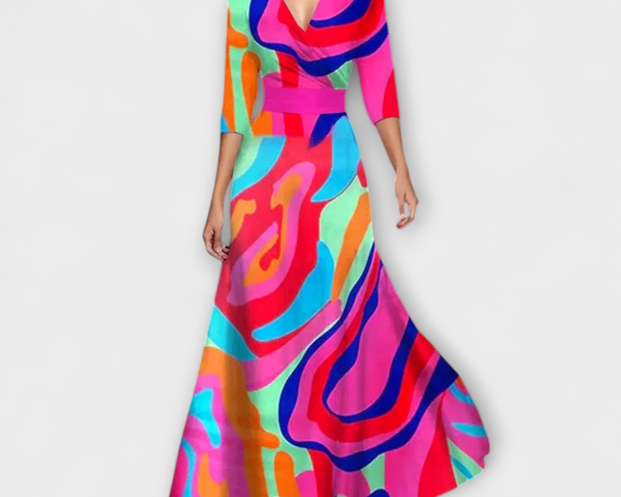 Alma - Elegantes Mouw Design Damenkleid