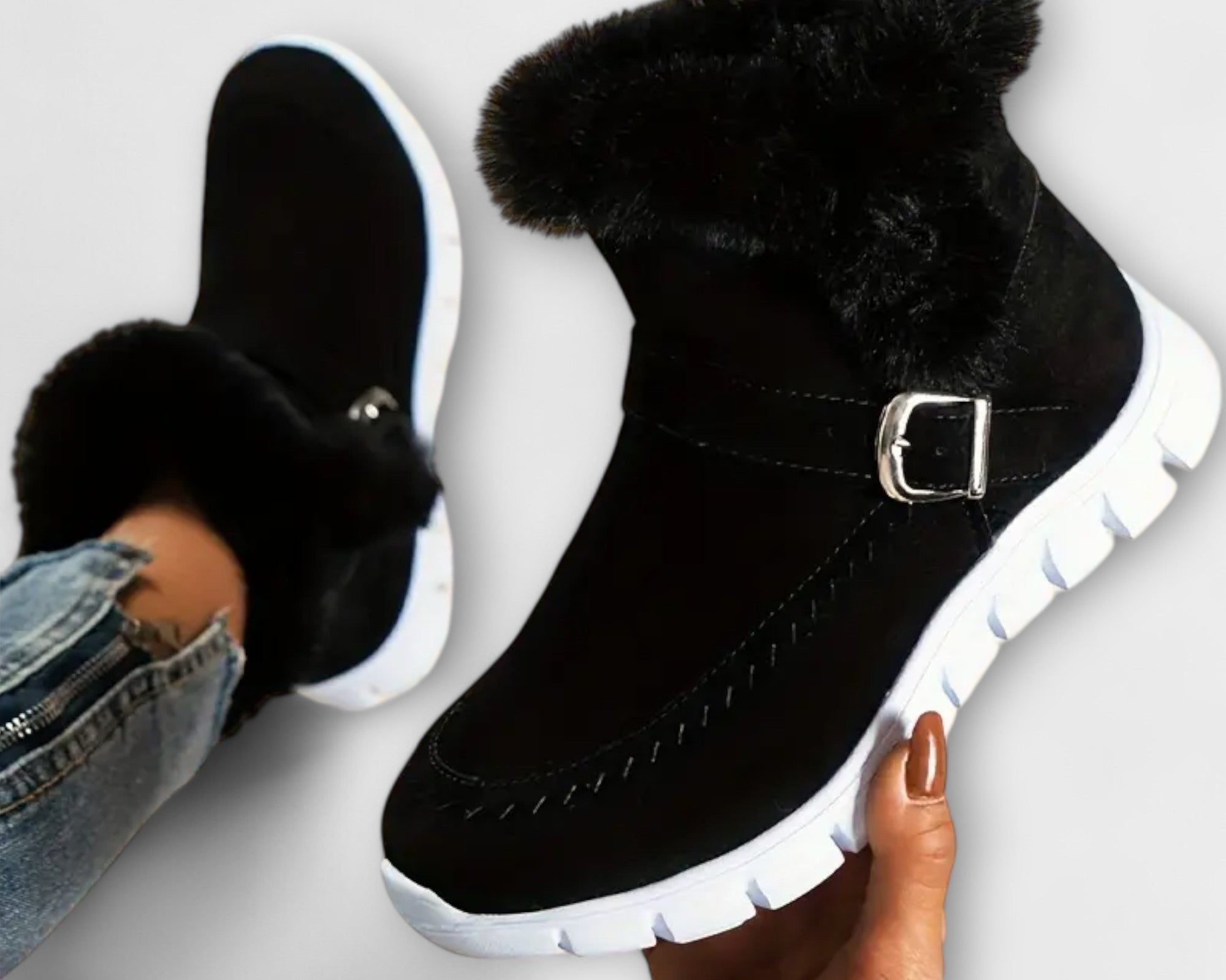 Warm gefütterte Chelsea-Stiefel