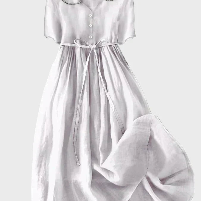 Klassisches Kleid mit Knöpfen