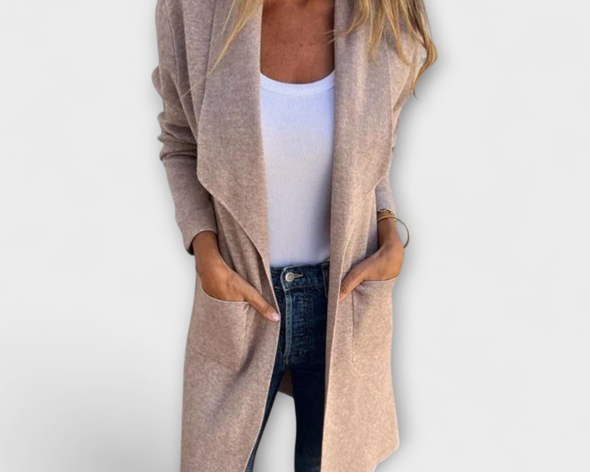 Libi – Taillierter Cardigan-Mantel