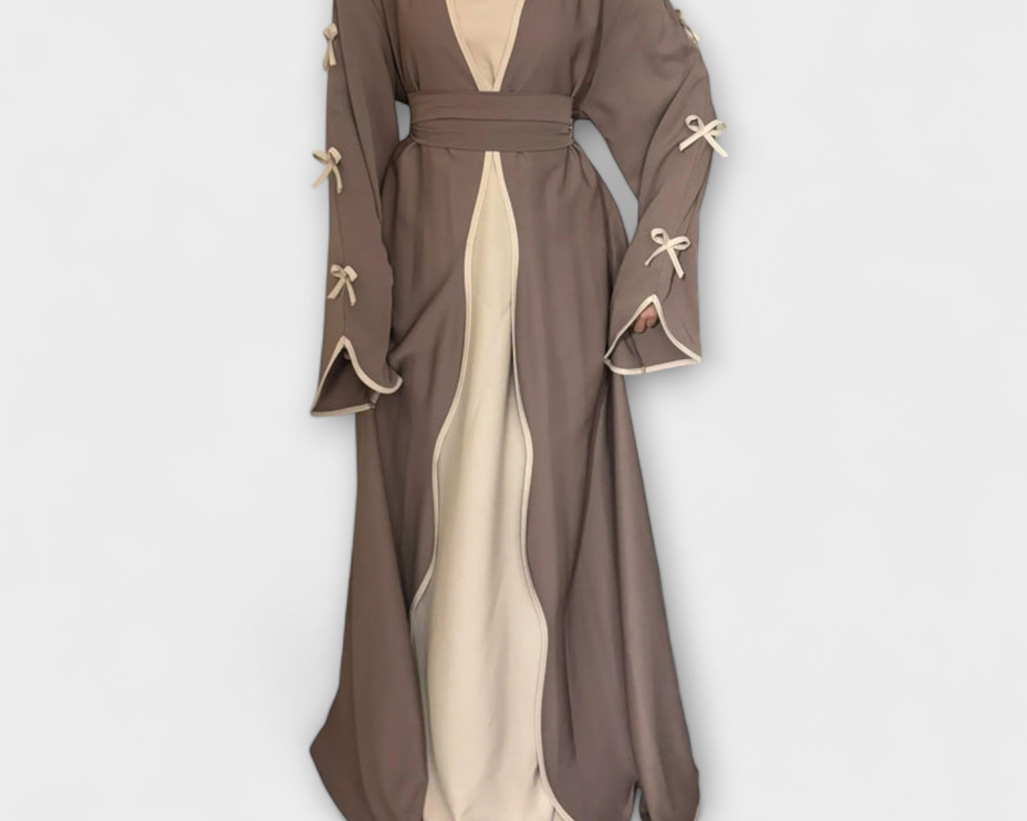Jasmin - Schicker Cardigan und Kleid Duo mit Schleifenverzierung
