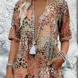 Lia - Damen Midi Kleid