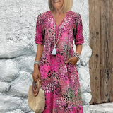 Lia - Damen Midi Kleid