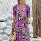 Lia - Damen Midi Kleid